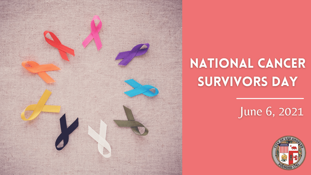LACity's tweet photo. We stand together with millions of cancer survivors and supporters around the world to celebrate life and raise awareness of this deadly disease in the hopes of one day finding a cure. #NationalCancerSurvivorsDay https://t.co/7zTPqfb3UF