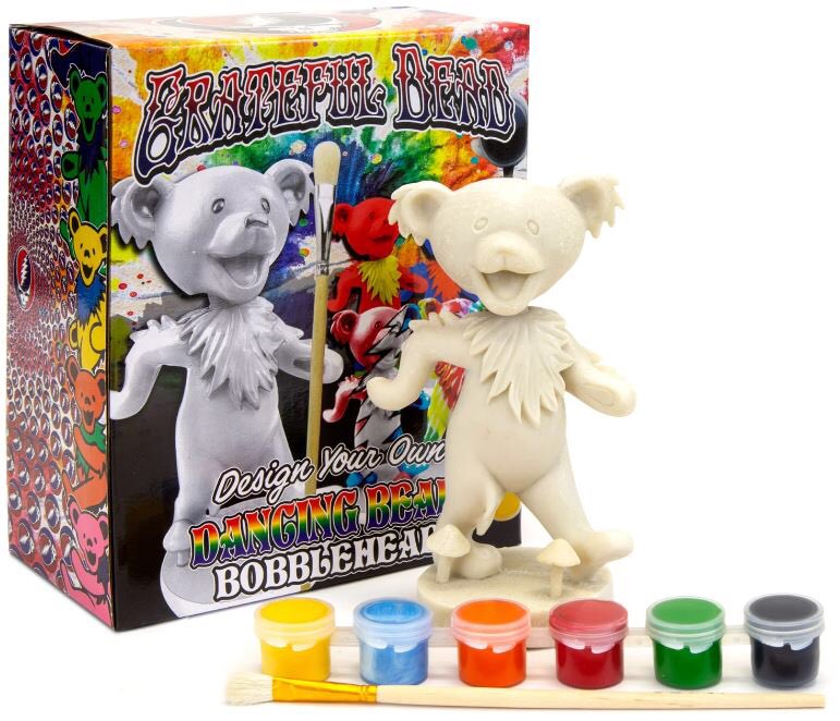 kollectico's tweet photo. Let dad paint his own masterpiece this Father’s Day with our Design &amp; Paint Your Own @GratefulDead Dancing Bear Bobbleheads💙⚡❤️ https://t.co/yS11YFn7PN