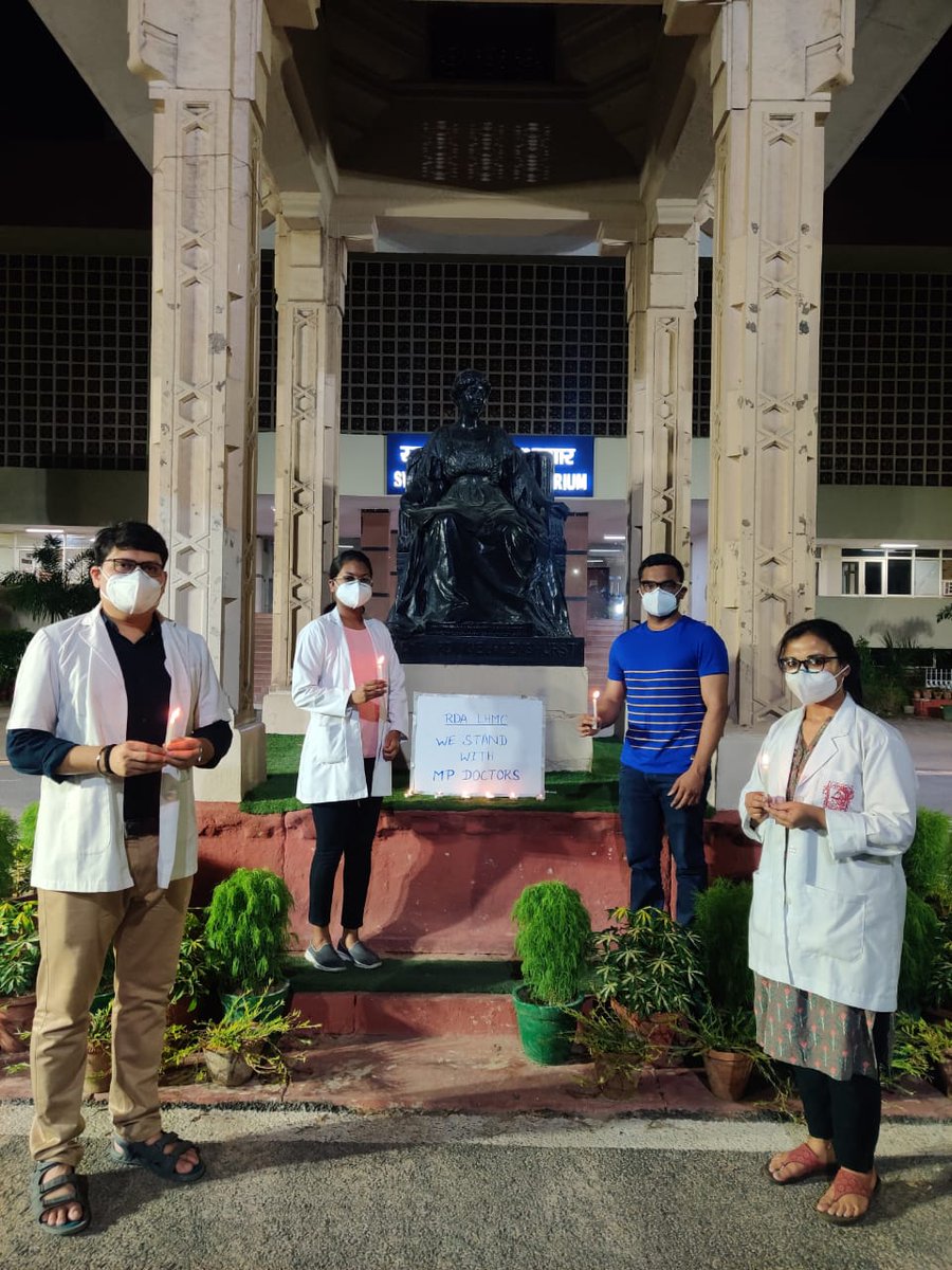 dr_duchania's tweet photo. RDA LHMC stands in solidarity with doctors of Madhya Pradesh.  #SupportMPdoctors @ChouhanShivraj @FordaIndia @VishvasSarang @drharshvardhan @RDAMP_OFFICIAL @jda_ug @JDAMgmIndore @ANI https://t.co/iVCXjvN6KR