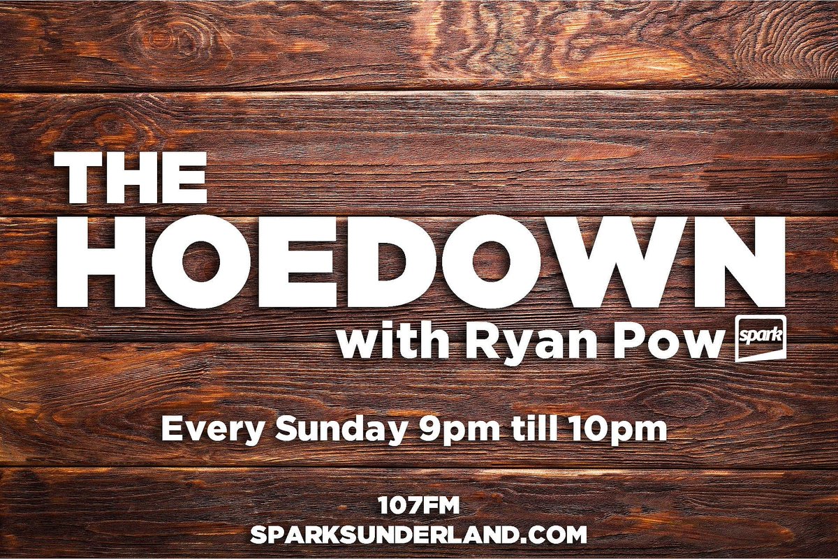 From 9pm @PowRowdy brings you The Hoedown 🤠 🤠

Music this week includes new tracks from⬇️
Kent Blazy, <a href="/MatthsLang/">Matt Lang</a>
and <a href="/Melodymokomusic/">Melody Moko</a> 

Ryan also has an interview with <a href="/DallasRemington/">Dallas Remington™</a>.

📻 107FM 
🔗 sparksunderland.com
📲 <a href="/uniwaves_/">UniWAVES</a> 
🗣 Play Spark Sunderland