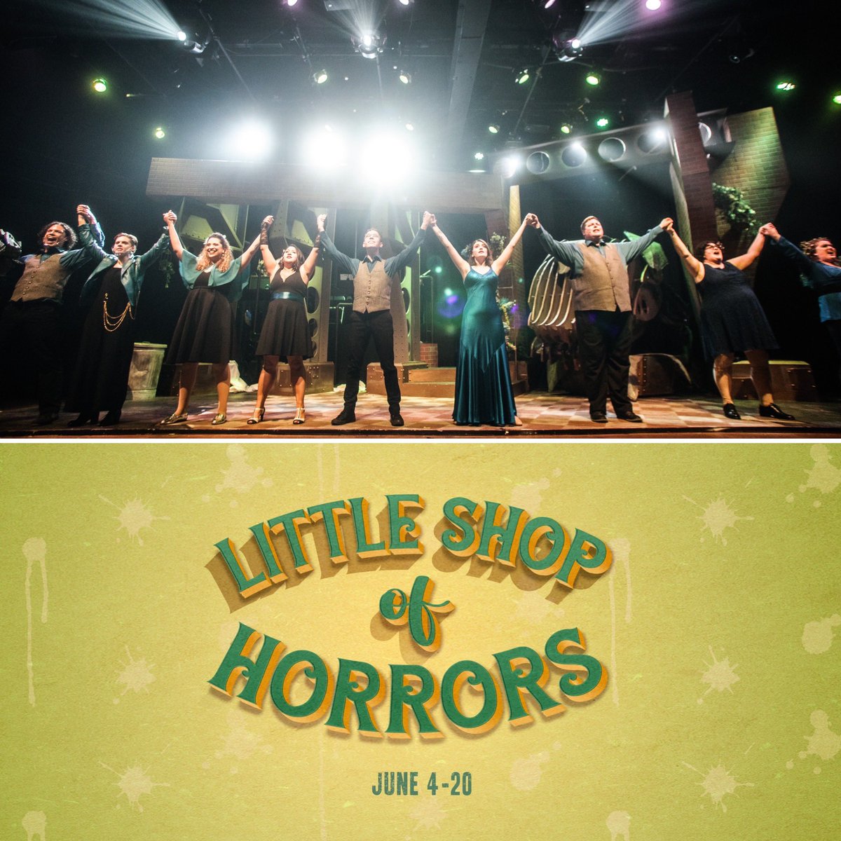 WITH SWEET UNDERSTANDING
SEYMOUR'S YOUR MAN!
LITTLE SHOP OF HORRORS LIVE!! June 11 - 20 with in-person &amp; virtual tickets available. Opening weekend $5 off discount: saltpa.com/littleshopofho…  Photos courtesy of Mike Styer Photography