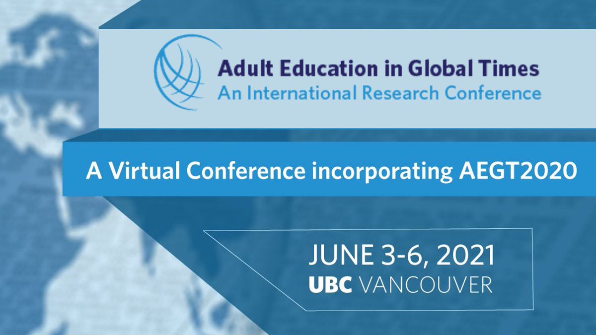 #AEGT2021's closing session starts in half an hour (11:30am PDT). Refresh your tea/coffee/tipple, fire up your browser, and join us for the concluding session of this year's Adult Education on Global Time's International Conference!