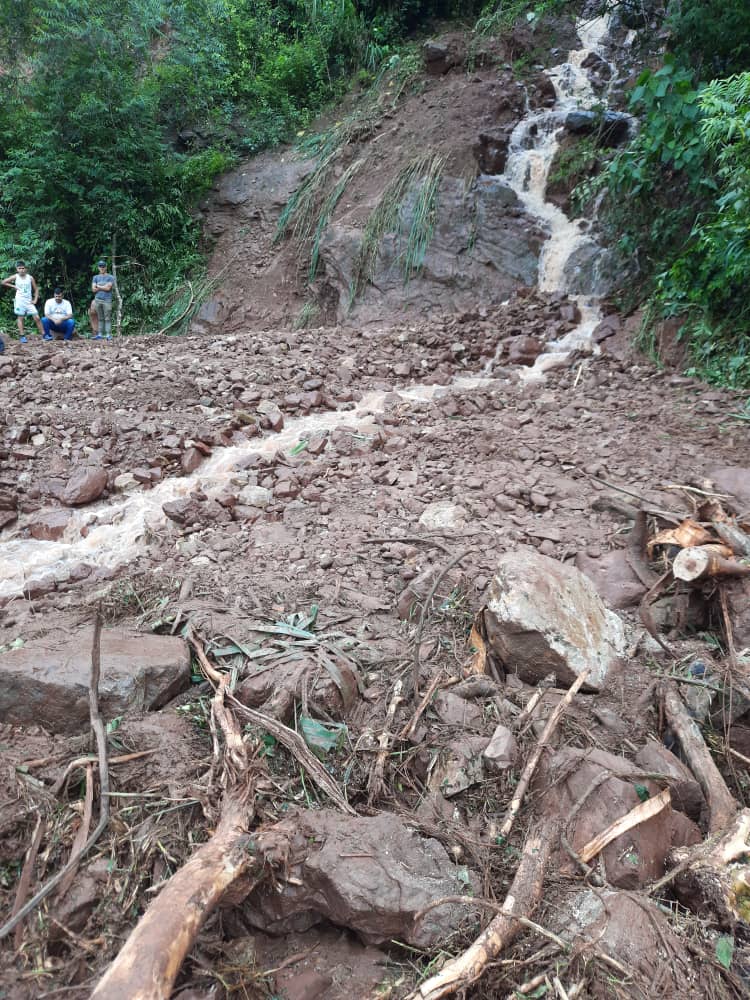 Colapsado el paso vial entre Seboruco y La Grita estado Táchira