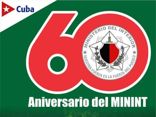 La FEU y la UJC de la Universidad de Cienfuegos , “Carlos Rafael Rodríguez ” les agradece al MININT por preservar, en 60 años, la seguridad del estado y el orden interior de nuestro país. Feliz Día. #MinisterioDelInterior #PorMásVictorias . #60AñosDeLucha.