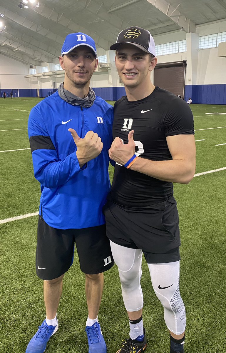 Had a great camp today at @DUFBRecruit loved slinging the ball in front of some great coaches @Coach_DanHicks @DavidCutcliffe @coachbenalbert @JeffFaris @CoachSparber