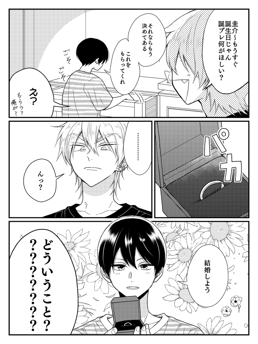 圭介誕生日おめでと～～～～～!!! #創作BL 