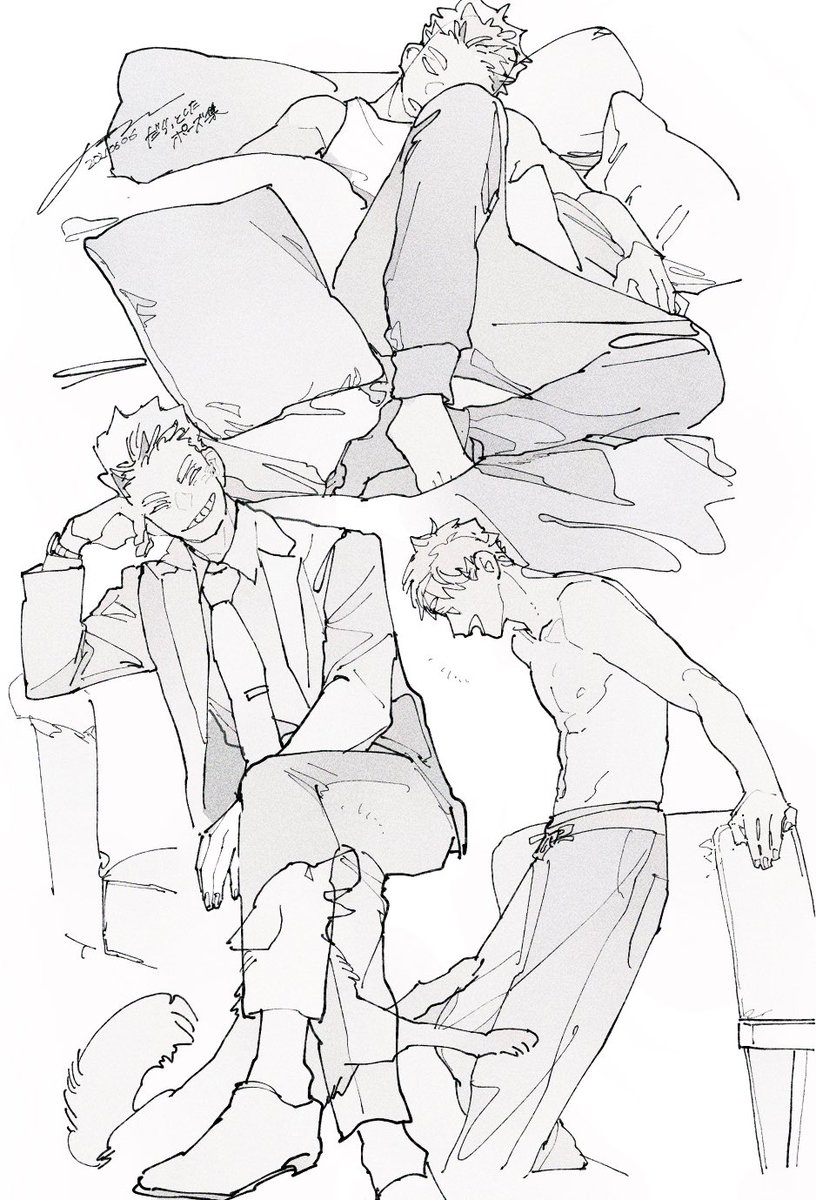 ポーズ集持ってるわりに活用してなかったのでちまちま 描いたら追加していきたい のくにの漫画