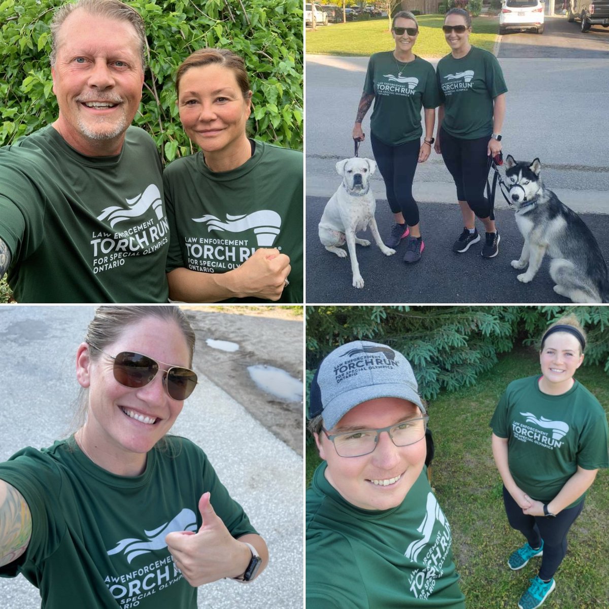 SouthSimcoePS's tweet photo. Shout out to members from across the service who participated in the 2021 Virtual Law Enforcement #TorchRunON for Special Olympics. These runners represent our Leadership Team, Communications, CMEU, Traffic and Marine and Court Services! #OVTR
@torchrunontario @SOOntario https://t.co/GDX40bSy09