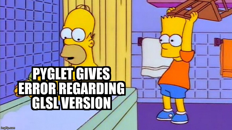overflow_meme's tweet image. pyglet gives error regarding GLSL version stackoverflow.com/questions/6785… #glsl #pyglet #initialization #shader