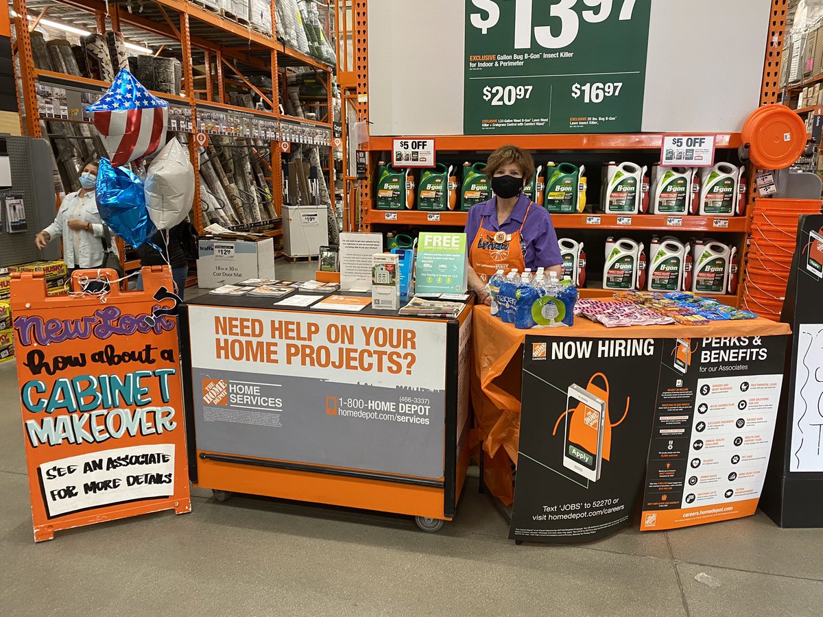 Lynda Pro paint Associate driving Cabinet Makeovers, Carpet, and TuffShed.