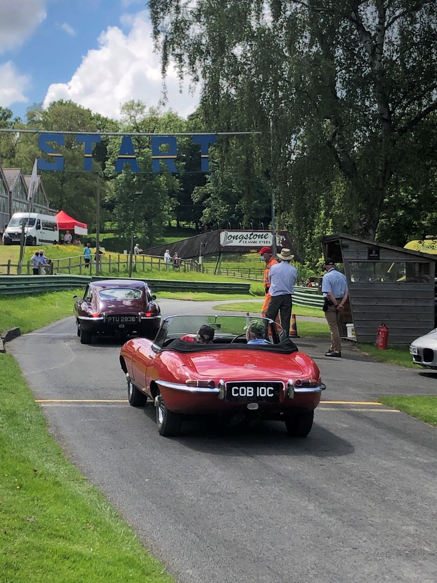 Sunshine welcomed the E Type Register and over 90 cars to Prescott Hill today for a private event celebrating the 60th year of this iconic car. #iconic #60yearsofmotoring