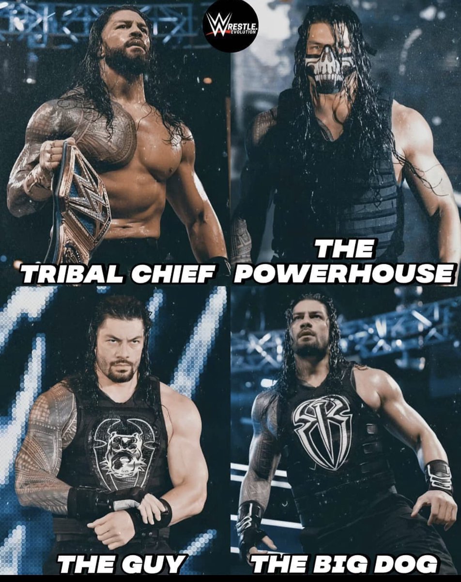 believe_that3's tweet photo. Rank @WWERomanReigns version from best to worst https://t.co/Hd0HlKAbJM