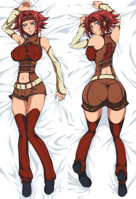 日の目を見ないままはなんかもったいないなと思いまして、2年前ぐらいに勢いで描いて投稿するの忘れてた抱き枕風のやつ。 