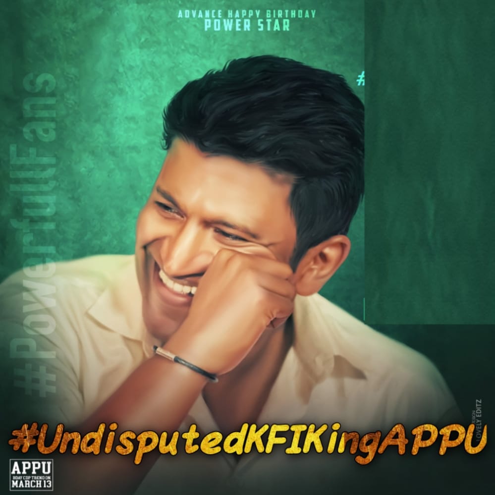 APPUB0SS777's tweet photo. 10k completed
#UndisputedKFIKingAPPU
#James #BoloBoloJames @PuneethRajkumar https://t.co/iofaErjRBb