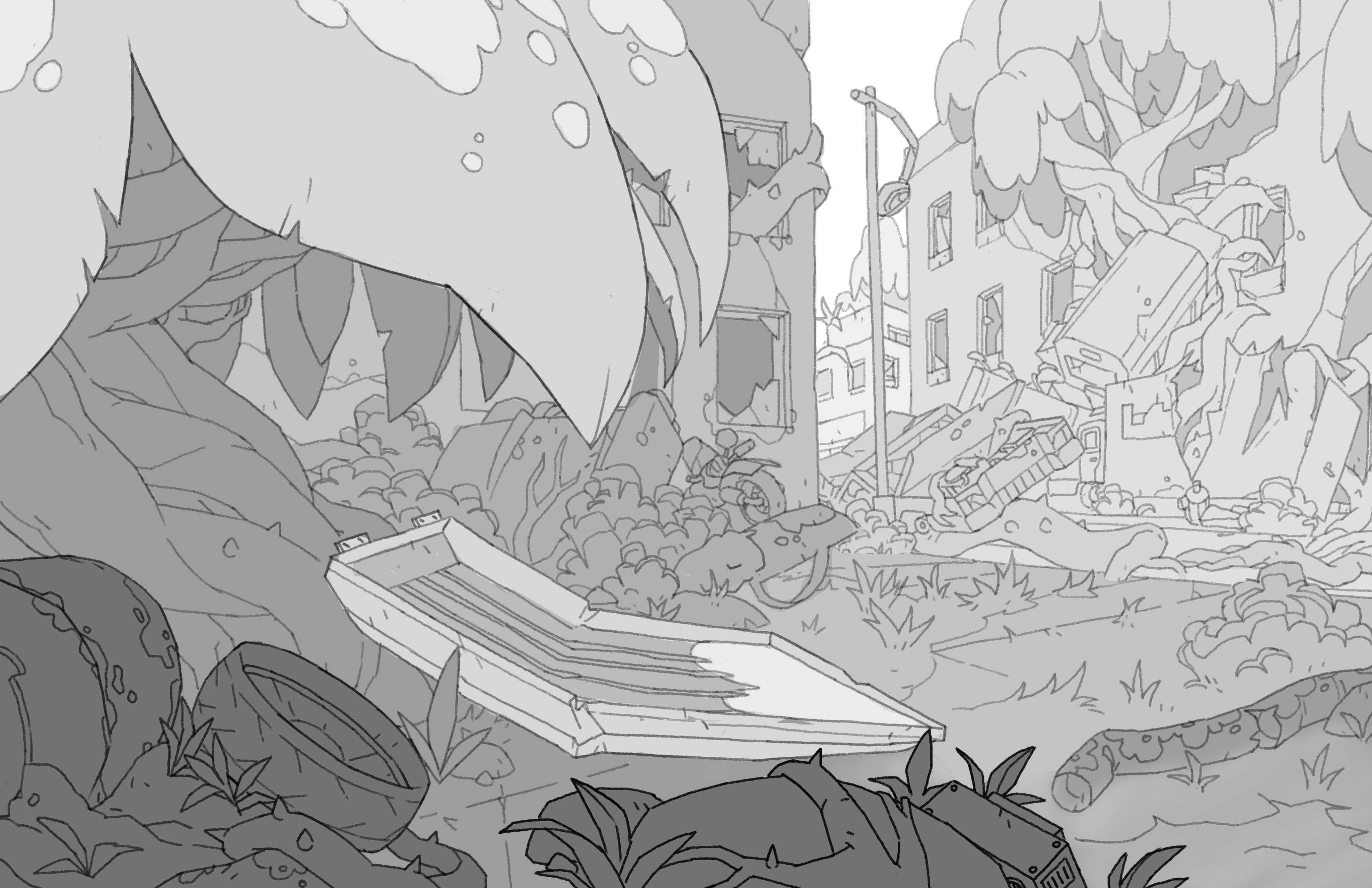 AlexandreDiboine on Twitter "First two backgrounds from Kipo, last two