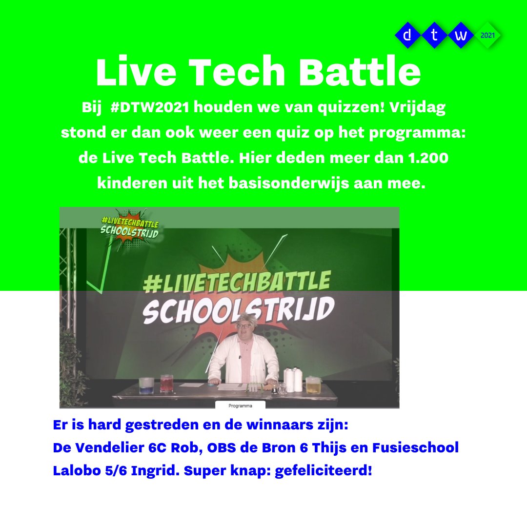 htorbrainport's tweet photo. Op deze mooie zondag een #DTW2021 update, met weer een nieuw Dutch Technology Journal van vrijdag 4 juni! Een dag vol geïnteresseerde leerlingen, interessante DTW Talks en een spannende Live Tech Battle!
#technology #battle #DTWTalks https://t.co/a7SxfzssM1
