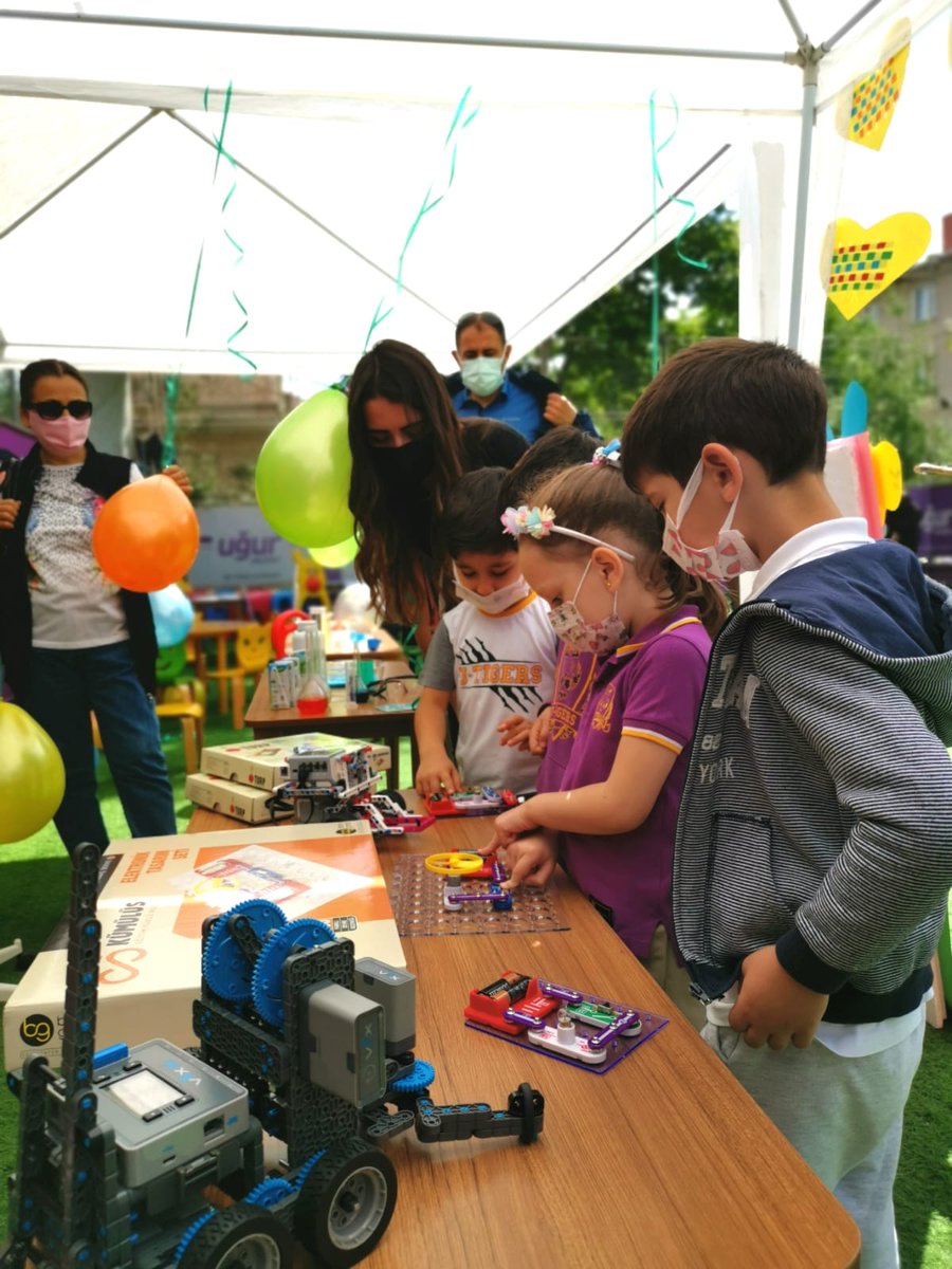 Yavru kaplanlarımız ve ailelerimizin katılımıyla, Okul Öncesi- 5 Dil 2 Beceri Festivali'mizi keyifle gerçekleştirdik. 🧪🥁🎨🤖📝🏀⚙️
#UğurluOlmak 🐯
#UğurKodluyor 🤖
#5dil2becerifestivali 🎊
<a href="/nilcicek/">Nil Çiçek</a>  <a href="/ardaergez/">Arda ERGEZ</a>  <a href="/metinakcaa/">MetinAkça</a>  <a href="/ugur/">Erick Trolinger</a>.okullari