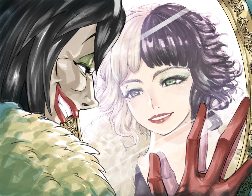 9太郎 على تويتر 私はずっと美しい クルエラ ディズニー イラスト