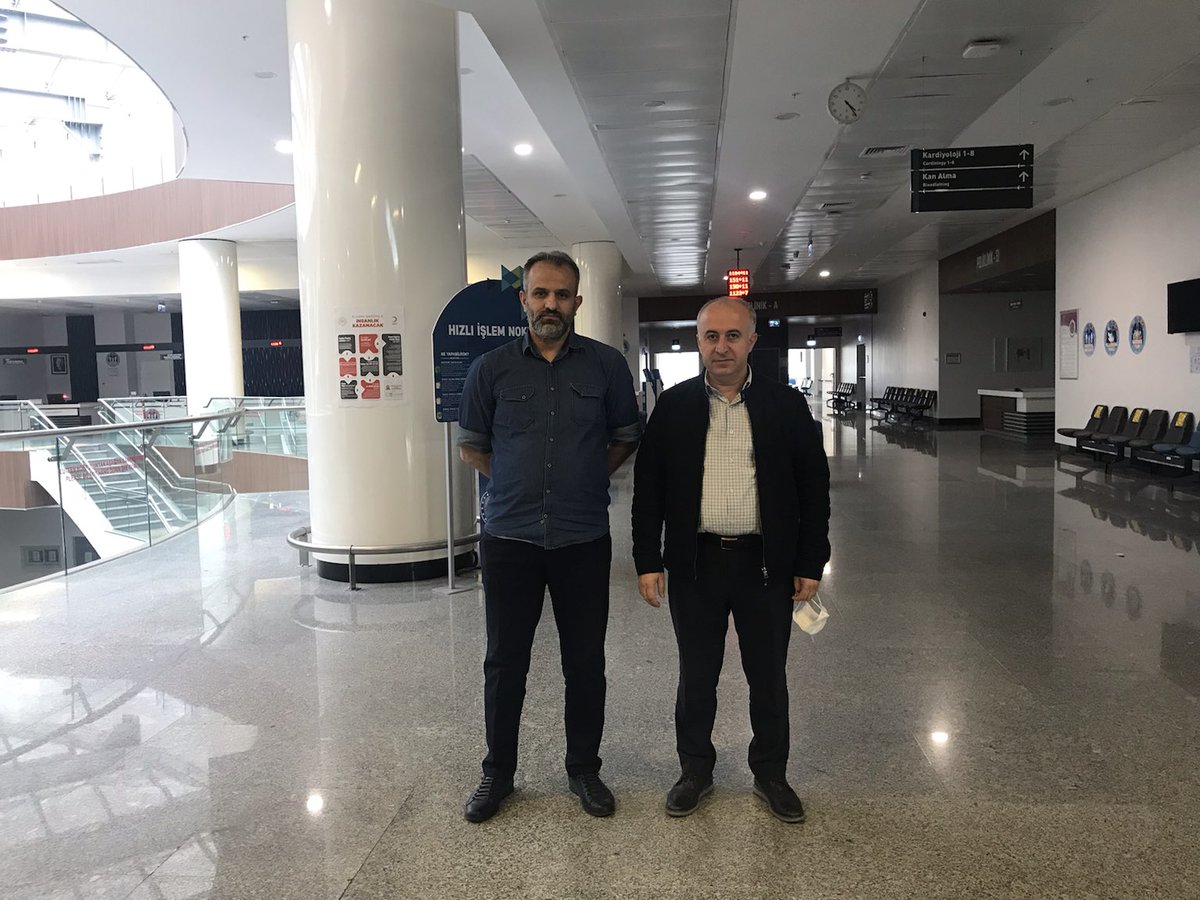 HudaParAnkara's tweet photo. İl Başkanımız Sn Ahmet Karaarslan ve beraberindeki heyet, Ankara Şehir Hastanesi Kardiyoloji Servisinde tedavi gören Hacı Sait Dursun'u ziyaret ederek yakınlarına geçmiş olsun dileklerinde bulundular. https://t.co/z6zTLP2eyd