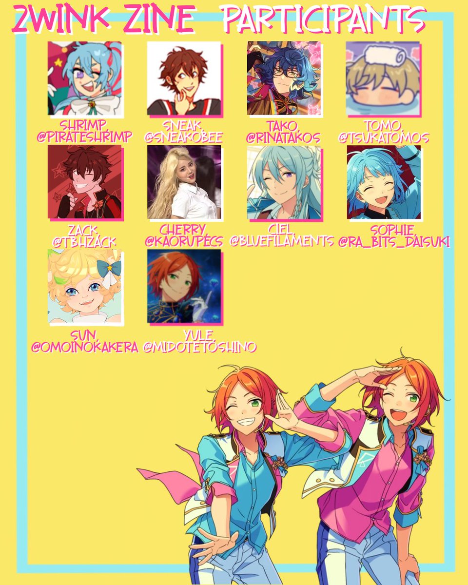 2winkzine's tweet photo. Here are our participants for the 2021 2wink × Second Years Zine!🌟 We hope you all look forward to what we create  and the future release of the zine August 27th!☀️💖🌙 https://t.co/zYjn0vdC1t
