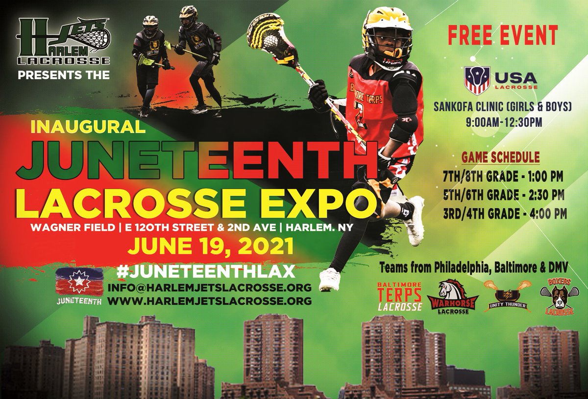 Harlem Jets Lacrosse (@harlemjetslax) on Twitter photo <a href="/USA_Lacrosse/">USA Lacrosse</a> <a href="/lax_metro/">LIMetroLax</a> <a href="/Harlem__Jets/">Harlem Jets Youth Sports and Development</a> <a href="/AboutUOutreach/">About U Outreach</a> <a href="/HofstraWLAX/">Hofstra Women's Lacrosse</a> <a href="/HofstraMLAX/">Hofstra Men's Lacrosse</a> <a href="/StJohnsLax/">St. John's Lacrosse</a> <a href="/CoachHeckman/">Coach Tim Heckman</a> <a href="/CoachAlexCoombs/">Coach Alex Coombs</a> Absolutely! Shoutout to the clinicians and families for making it a blast! Two weeks until #juneteenthlax !!!!💪🥍 <a href="/USA_Lacrosse/">USA Lacrosse</a> <a href="/lax_metro/">LIMetroLax</a> <a href="/Harlem__Jets/">Harlem Jets Youth Sports and Development</a> <a href="/AboutUOutreach/">About U Outreach</a> <a href="/HofstraWLAX/">Hofstra Women's Lacrosse</a> <a href="/HofstraMLAX/">Hofstra Men's Lacrosse</a> <a href="/StJohnsLax/">St. John's Lacrosse</a> <a href="/CoachHeckman/">Coach Tim Heckman</a> <a href="/CoachAlexCoombs/">Coach Alex Coombs</a> Absolutely! Shoutout to the clinicians and families for making it a blast! Two weeks until #juneteenthlax !!!!💪🥍