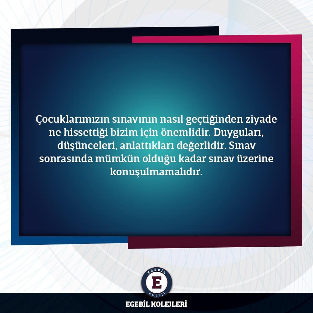 E-ÇAREM Koordinatörü Sn. Merve BAYRAK, sınav sonrası psikolojik süreci yorumladı.

#lgs #sınav #eğitim #psikoloji