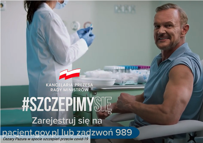 LKraskowski's tweet photo. 350 tys. zł otrzymał Cezary #Pazura za udział w reklamie akcji #szczepimysię. - Nawet prawdziwy #Kiler nie boi się #szczepienia przeciw #COVIDー19 - mówi w krótkim spocie reklamowym. W reklamie wziął również udział Sławomir #Orzechowski, który w "Kilerze" grał prawdziwego kilera. https://t.co/8VkmnBMaFU