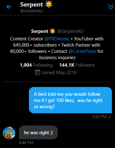 SerzyFN's tweet photo. We need DaBig @SerpentAU follow boys! 🤫🏆
LIKE ❤️♻️ https://t.co/CvUFA8tK0S