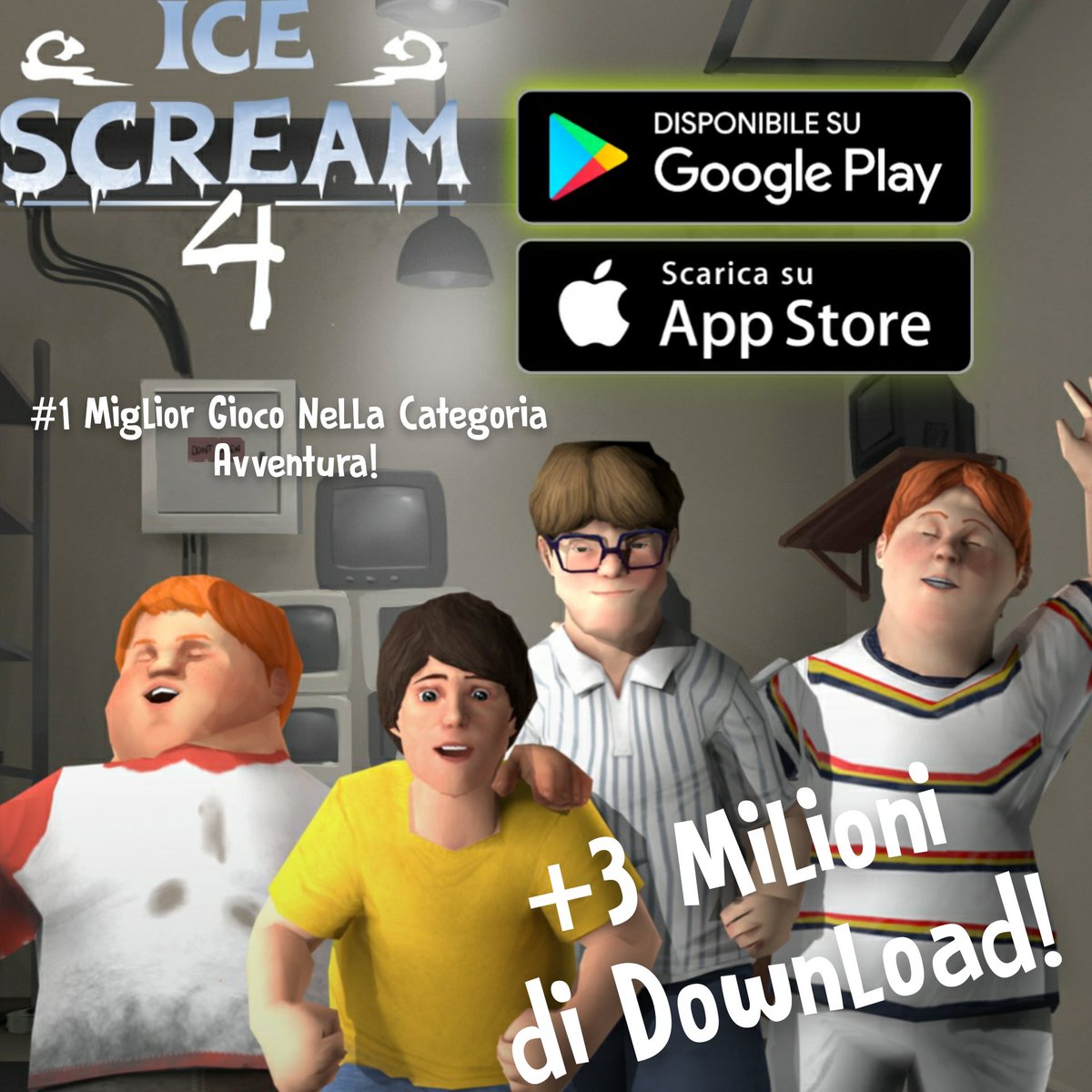 KepleriansI's tweet photo. 🇮🇹Grazie per il supporto che stai dando ad Ice Scream 4!🍦😊
.
🇺🇸Thanks for the support you are giving to Ice Scream 4!🍦😊
.
.
.
#Keplerians #EvilNun #IceScream #MrMeat #Kepleriansitalia #indiedev #IceScream4 https://t.co/RxQIuDpVKj
