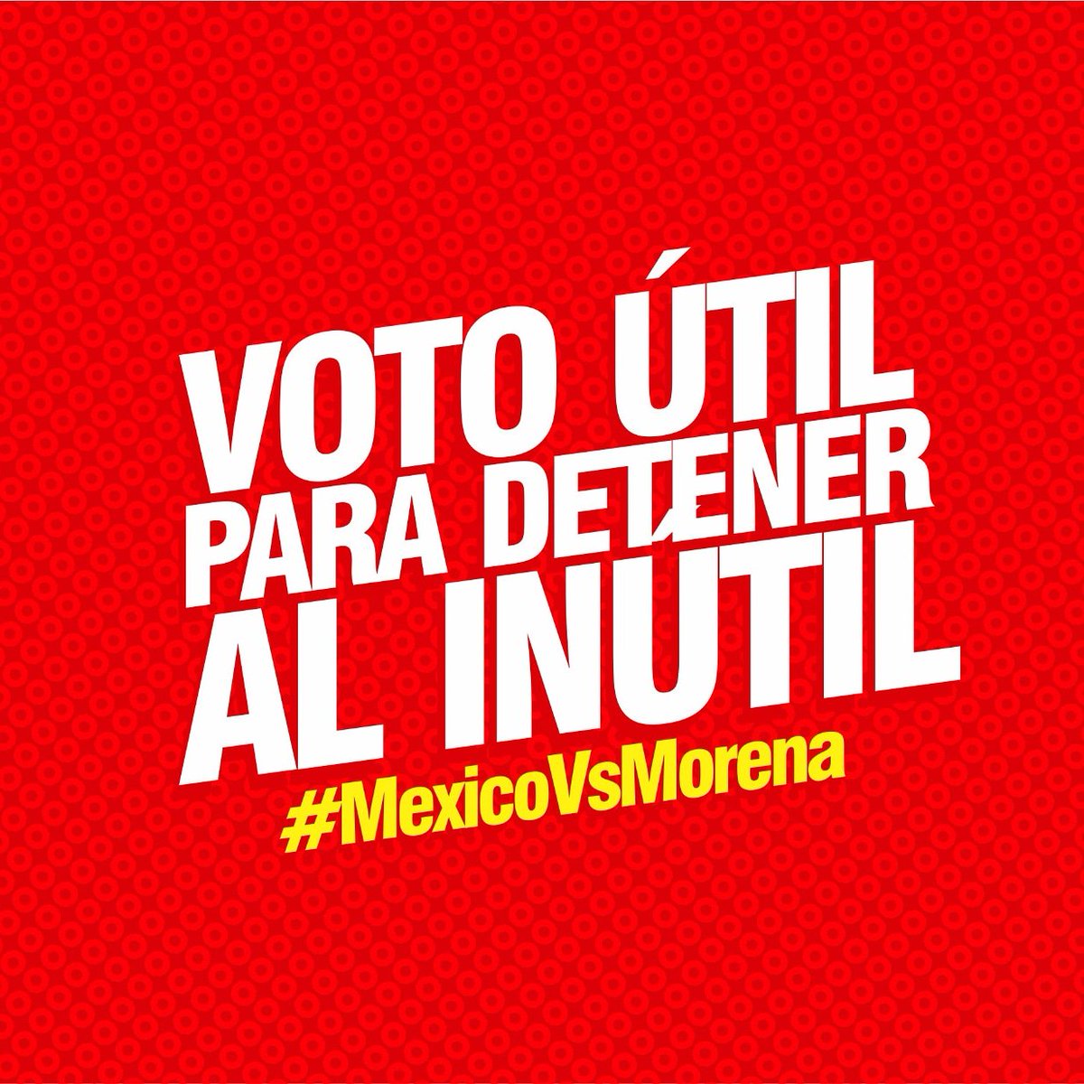 Levanten su trasero y salgan a votar!! 

#YoNoVotarePorMorena 
#YoConfioEnElINE