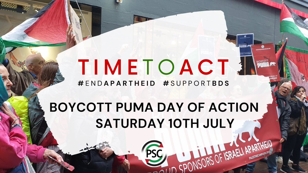 BrentHarrowPSC's tweet image. 10 July #BoycottPuma Day of Action #SupportBDS facebook.com/events/9300789…