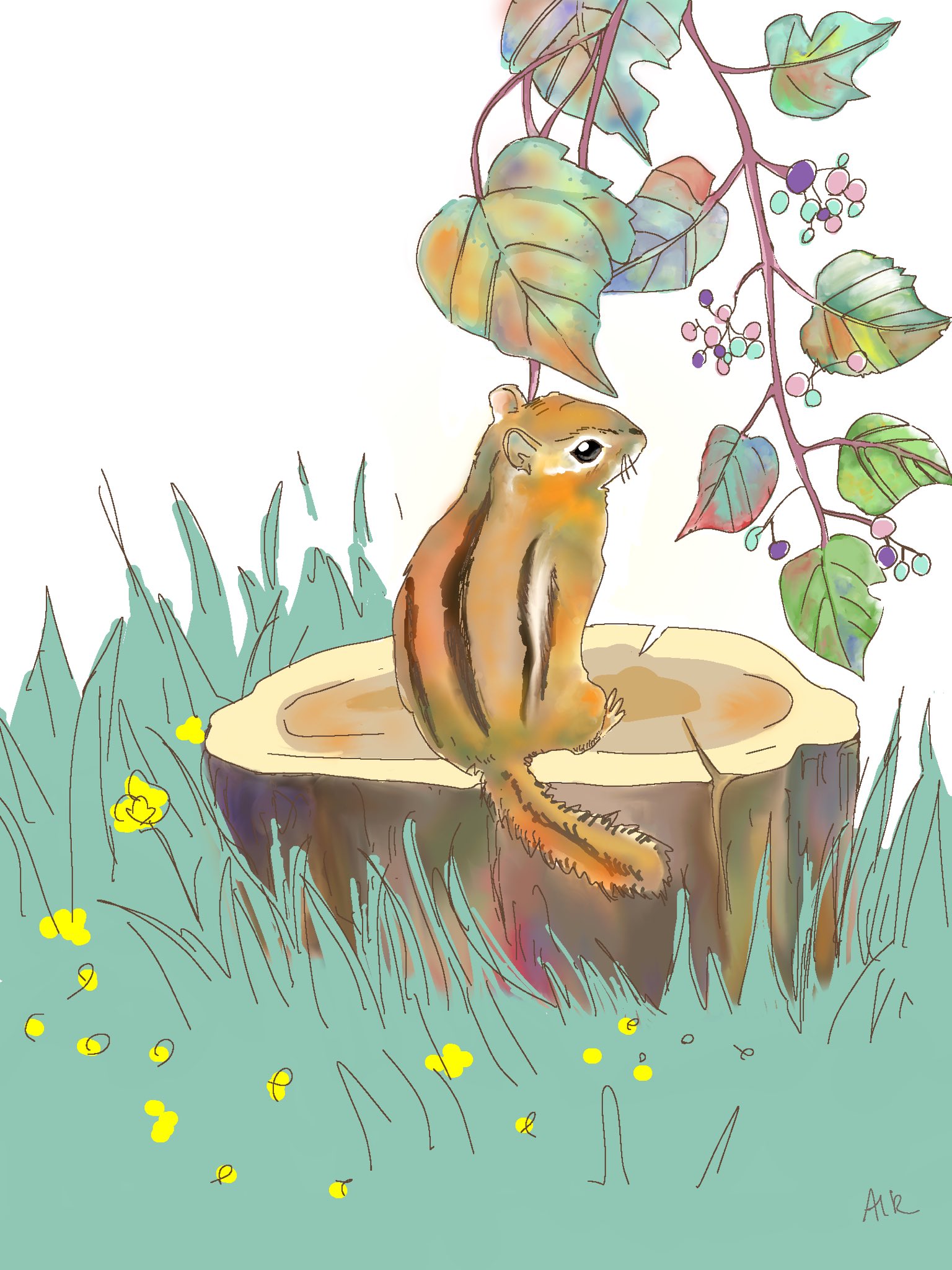 Air 和牛 親牛 時々 こういう絵も描いてます 動物や植物が好きなので こんな感じのテイストでkingunu描いたりしたいな すごいファンシーな感じのヌーになっちゃうな この Tlに逆行する行動 Wwww 線ありと線なし どっちがいいかな