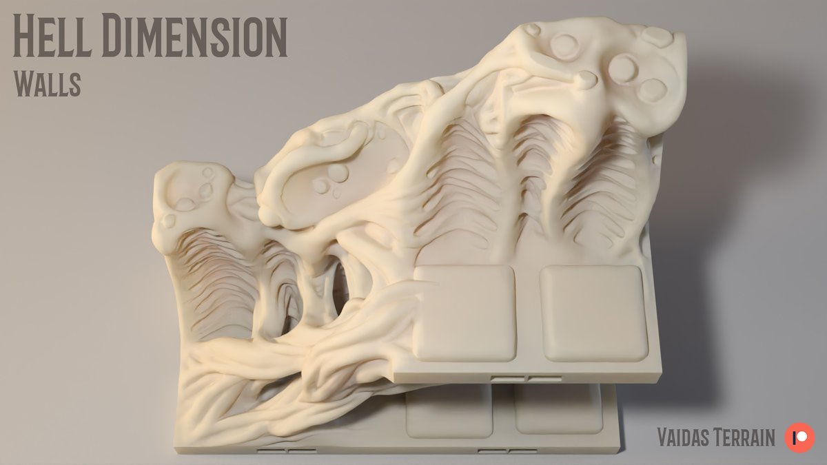 I always try to encourage more vertical play in #DnD and other #ttrpg games. So every expansion I try to include some kind of stairs. For the the walls expansion, I made this.
#DnD5e #ttrpgfamily #Terrain #Modular #3Dprinting #3DModel