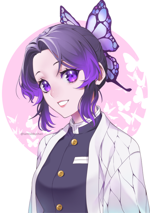 iamtabbychan on VgenさんがTwitterに投稿した胡蝶しのぶ(鬼滅の刃)のイラスト。
