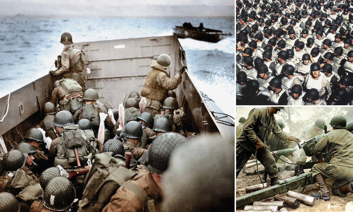 M_Nichol's tweet photo. On this day...June 6, 1944 #DDay77 
“They fought together as brothers in arms, they died together and now they sleep side by side. To them we have a solemn obligation” 
Admiral Chester Nimitz https://t.co/9rgMNvhSof