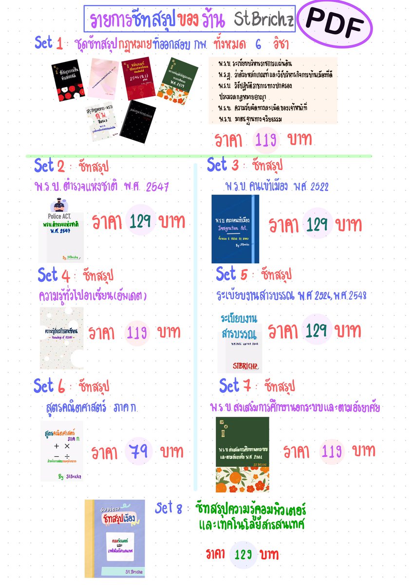 ขายชีทสรุป ชีทสอบบรรจุ tweet media