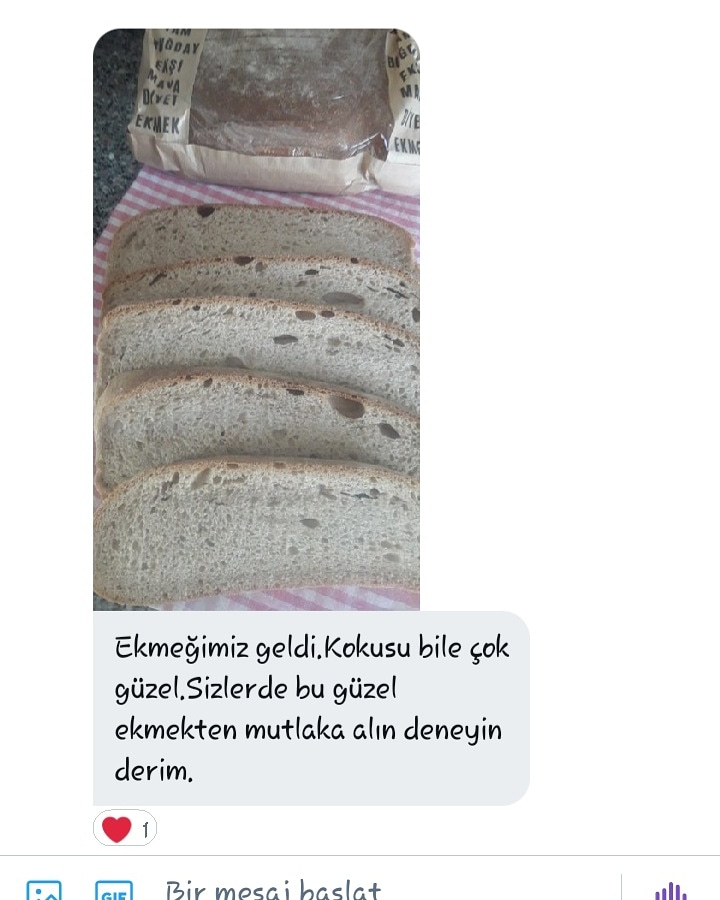 zerdekmek's tweet photo. 🌟Memnuniyet😍🤗
💫Sizde doğal ve katkısız ürünlerimizi denemek isterseniz bir dm yakınlığındayız 💕
 #saglikliyasam #sadeyaşam #siyezurunleri #eksimaya #eksimayaliekmek #ekmek #katkısız #organik #sifa #lezzet #dogalürünler #dogalbeslenme #dogalgida #ankara #istanbul #izmir https://t.co/mYZAlDPmV3
