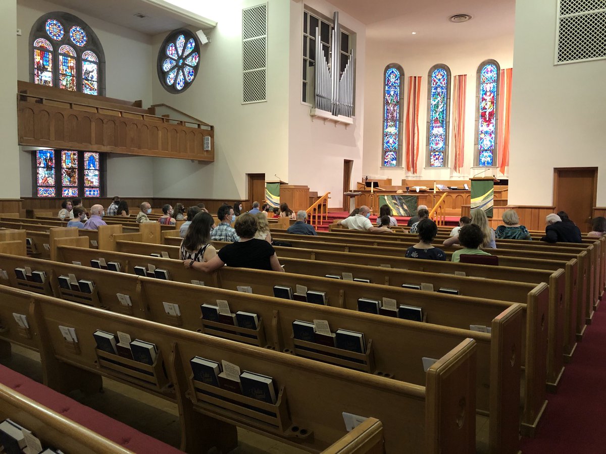 My heart is so full this morning. Pullen youth and their families worshiping in person this morning for Youth Sunday. ⁦<a href="/PullenChurch/">Pullen Memorial Baptist Church</a>⁩