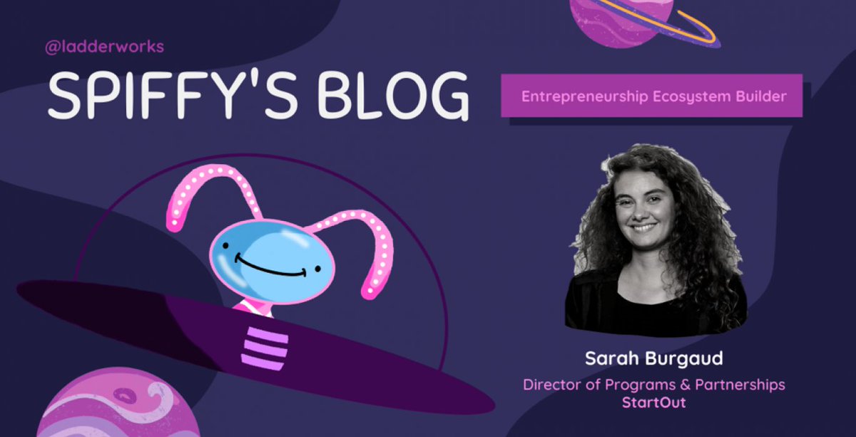 StartOut's tweet image. Our COO, Sarah Burgaud, recently interviewed for #SpiffysBlog with @Nasdaq and @ladderworks! Sarah discusses the pathways for LGBTQ+ entrepreneurs, the StartOut mission, and more. 

📖 Read the full article here: ow.ly/Wn9x50F340o

#pridemonth #entrepreneurs #LGBTQfounders