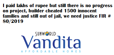 Pranavk69495443's tweet photo. FIR 80/2019/ #sunworldscam@manishanataraj, @EOWDelhi, @Realty_Et, @anjanaomkashyap, @timesofindia https://t.co/yBSk8ZBaAS