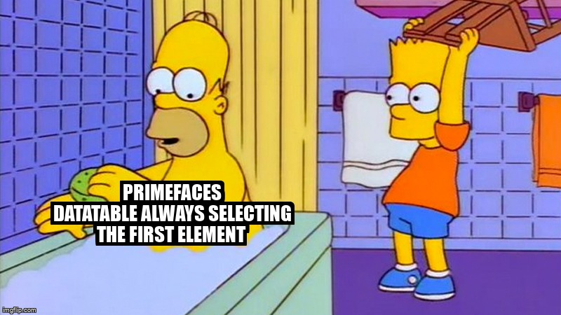 overflow_meme's tweet image. PrimeFaces Datatable always selecting the first element stackoverflow.com/questions/6785… #jsf #primefaces #compositecomponent