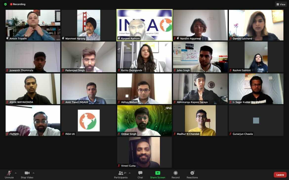 <a href="/INSAUK/">Indian National Student Association (INSA) - UK 💎</a> Forum 2021: Building bridges between HCI &amp; Students. 
A very fruitfull roundtable discussion btwn <a href="/HCI_London/">India in the UK</a>, <a href="/TheNehruCentre/">ICCR in the UK</a> &amp; Student Leaders of various UK universities.<a href="/authoramish/">Amish Tripathi</a> <a href="/VP_FBL/">VP Ashique Salim</a> <a href="/mehan_aditya/">Aditya Mehan</a> <a href="/RashmiDVS/">Rashmi Samant</a> <a href="/daminilalchand/">Damini Lalchand, MBPsS🇮🇳🇱🇰</a> <a href="/vineelgutta/">Vineel Gutta</a> <a href="/iglobal_news/">iGlobal News</a> <a href="/CGI_Bghm/">India in Birmingham</a>