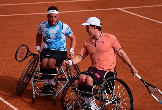 Strong performance today with <a href="/GordonReid91/">Gordon Reid</a> 
Number 2 here at <a href="/rolandgarros/">Roland-Garros</a> 
11 slam titles as a team 🇬🇧🎾🏆