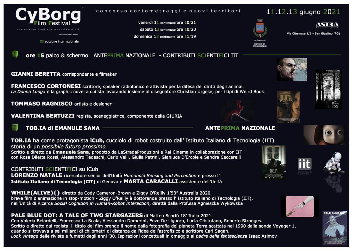 CyborgFF's tweet image. cyborgproduzioni.org CyBorg Film Festival 11.12.13 giugno 2021