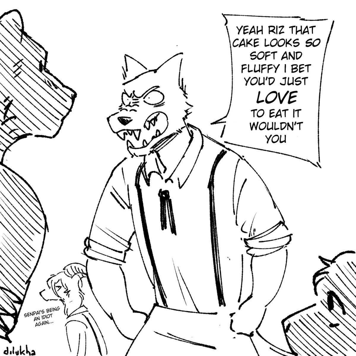 // beastars spoilers
.
.
.
Riz's birthday is December 11th which means it most likely happenned like halfway in the murder res arc after Legosi found him out and given their club dynamic i can't stop thinking about how it went down
#BEASTARS #beastarsfanart 