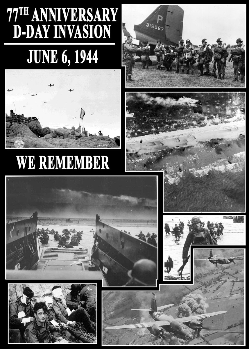 usairforce's tweet image. The day that changed everything. June 6, 1944

It’s been 77 years since 160,000 Allied troops landed along the 50-mile stretch of French coastline to fight Nazi Germany on the beaches of #Normandy. We remember. #DDay #WWII