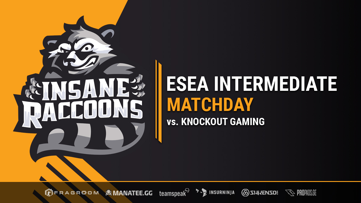 [#CSGO]

Weiter geht es heute für unser Main Team in der #ESEA #Intermediate!💪

🆚 #KnockOutGaming (5-5)
⏰ 20Uhr
🗺️ #Inferno
📺 twitch.tv/tybalttv
🎙️ <a href="/tybalTtv/">Mr.T</a> 

Einschalten und supporten, wir freuen uns auf euch!🧡🔥

| <a href="/Dornfingercom/">Dornfinger.com</a> | <a href="/ManateeGG/">Manatee</a> | #RaccoonsFAM |