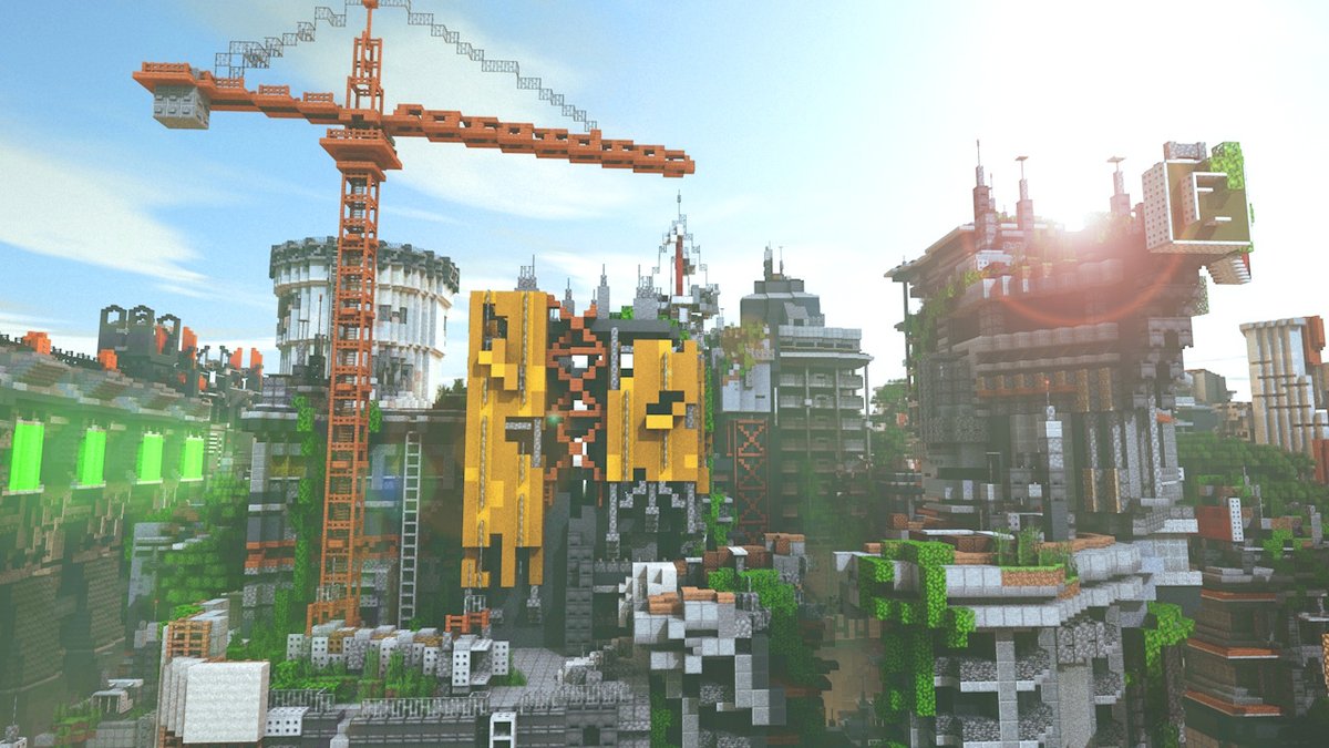 futuristic city карта майнкрафт