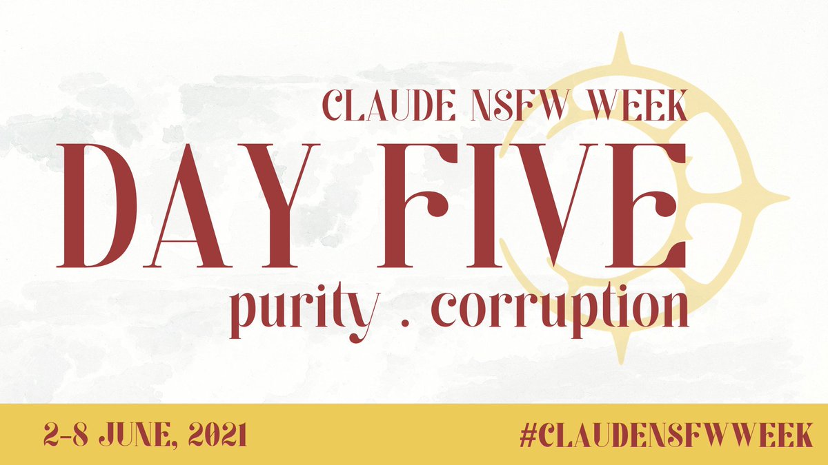 claudensfwweek's tweet photo. Day five of #claudensfwweek! The category is: Purity/Corruption. 

What you’re feeling? It’s natural. 

AO3 collection: https://t.co/Sn2lNStJTp https://t.co/3oG0tujedn