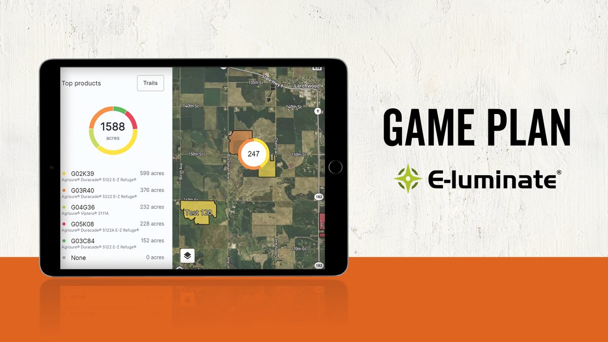 GldnHarvest's tweet photo. GaMe PLaN within E-Luminate® is the ultimate hub for field planning and tracking crop progress—now available for download on your mobile device: https://t.co/BfpoLpoTUW 

Just another way #GoldenHarvest is here to help you #RunTheSeason. https://t.co/M60E8UV96S